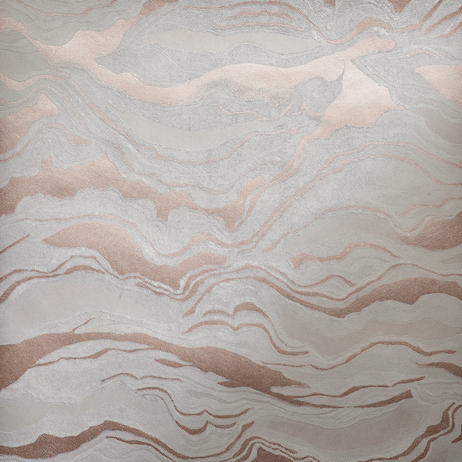 Reflection Dusty Lilac wallpaper in rose gold color - pattern number GH30025-23 - by Galerie in the Slow Living collection