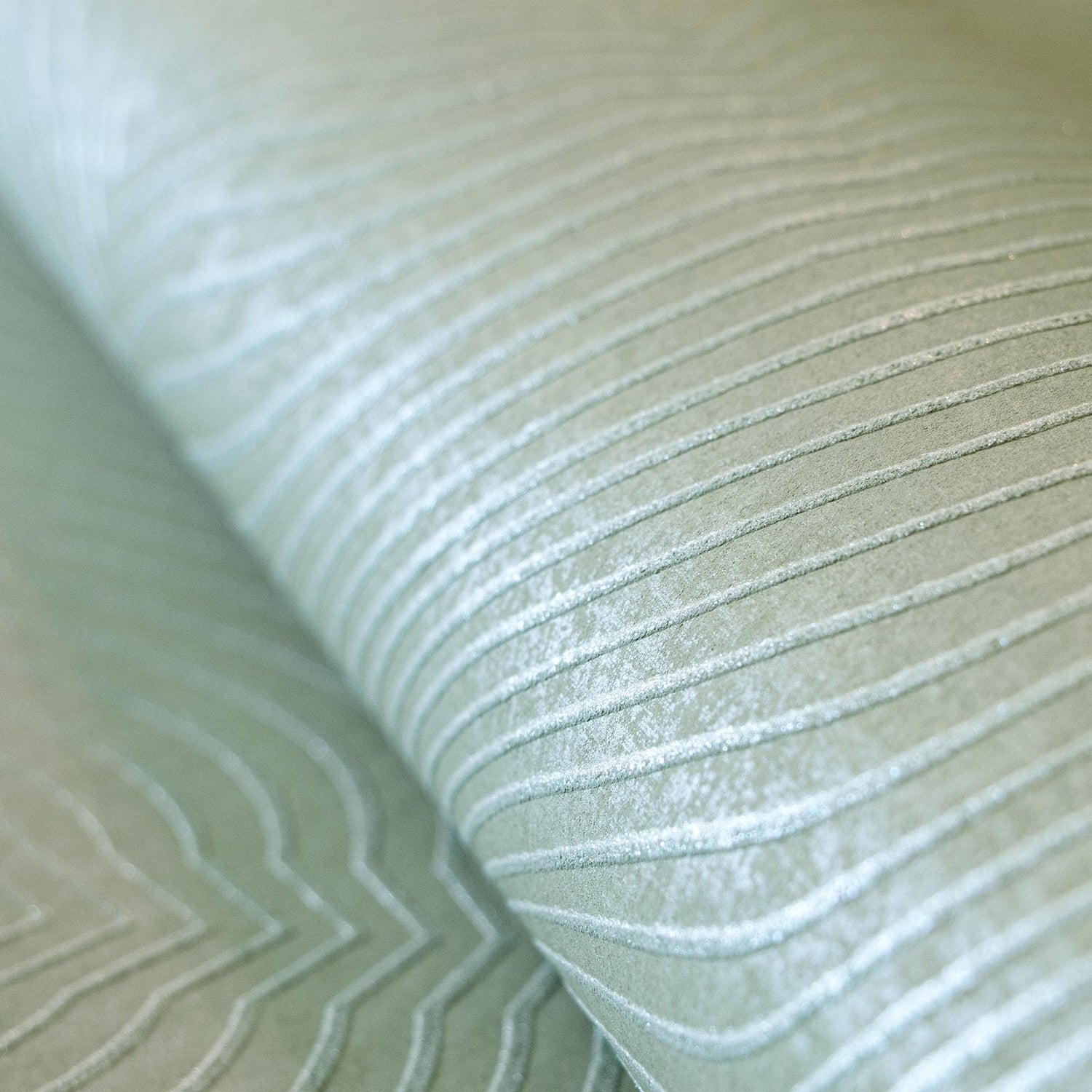 Flow Wasabi green wallpaper in green color - pattern number GH30029-23 - by Galerie in the Slow Living collection