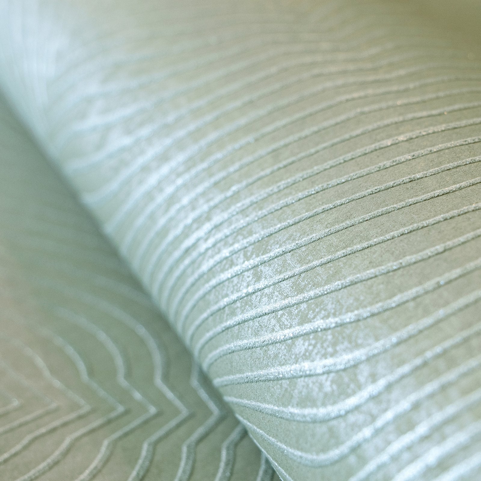 Flow Wasabi green wallpaper in green color - pattern number GH30029-23 - by Galerie in the Slow Living collection