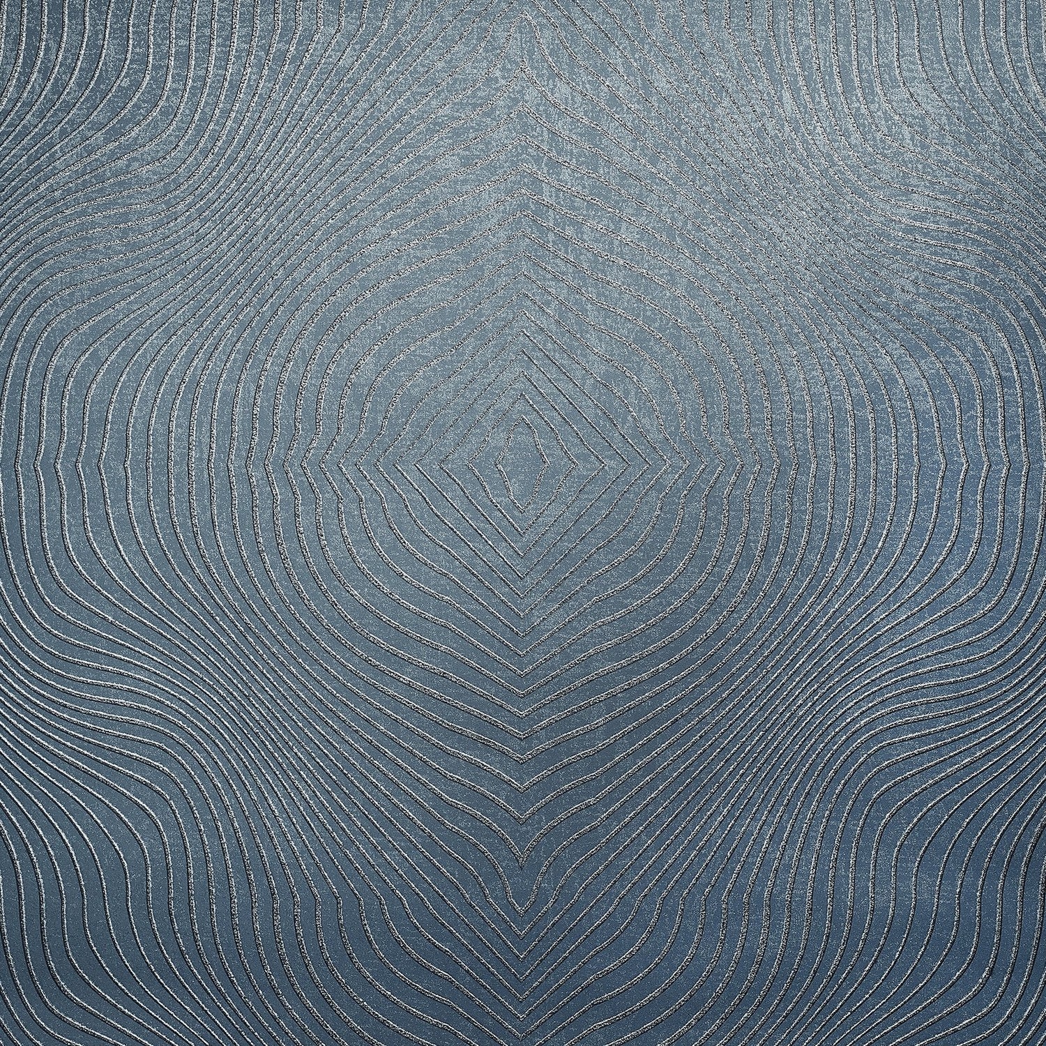 Flow Night blue wallpaper in blue color - pattern number GH30030-23 - by Galerie in the Slow Living collection