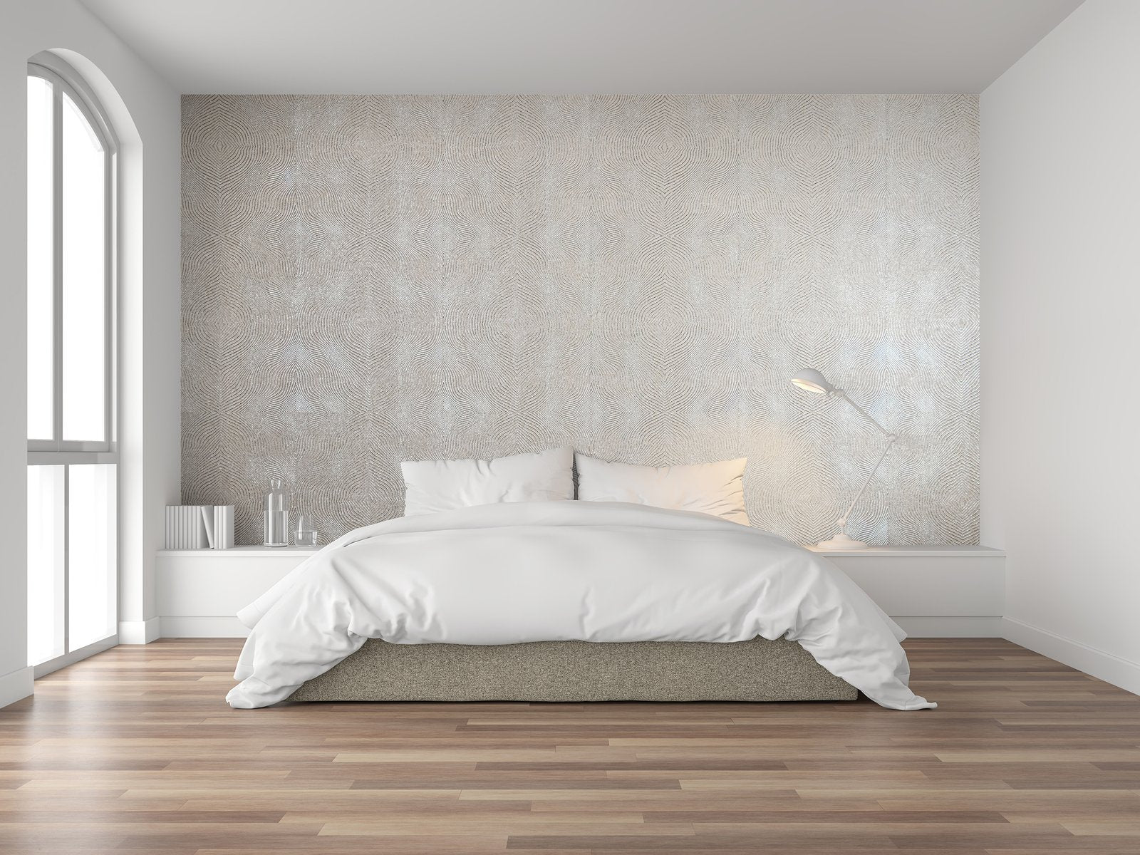 Flow Dusty Lilac wallpaper in purple lilac color - pattern number GH30034-23 - by Galerie in the Slow Living collection
