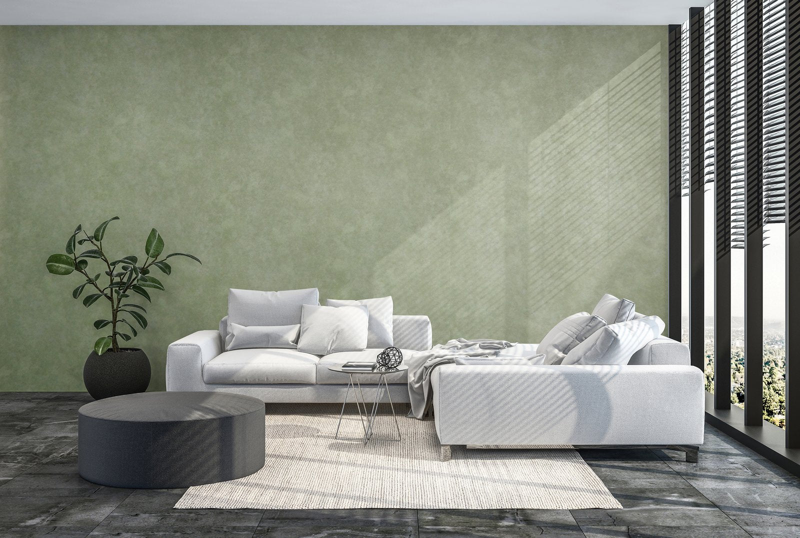 Portobello wallpaper in green color - pattern number GH30040-23 - by Galerie in the Urban Classics collection