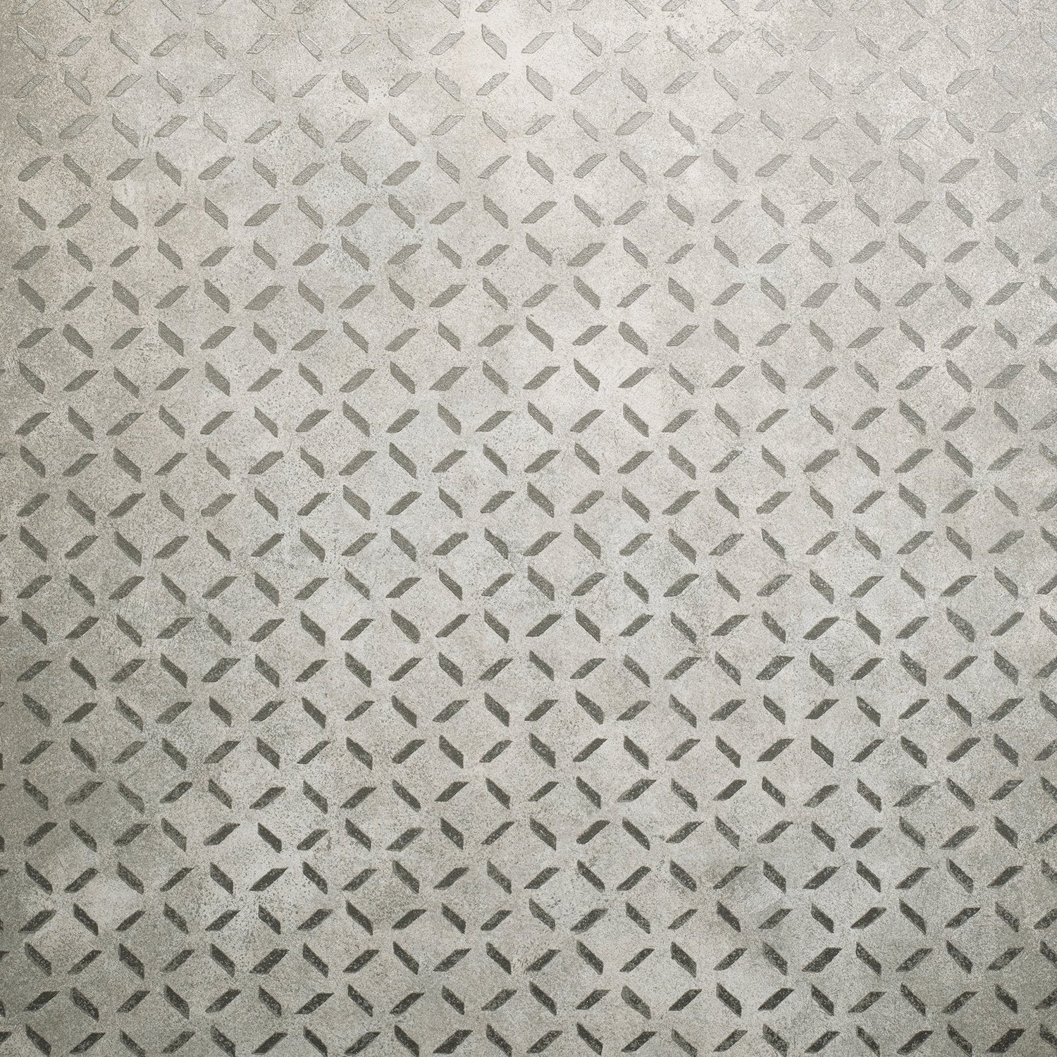 Soho / Metal Drain Grid wallpaper in silver grey color - pattern number GH30045-23 - by Galerie in the Urban Classics collection