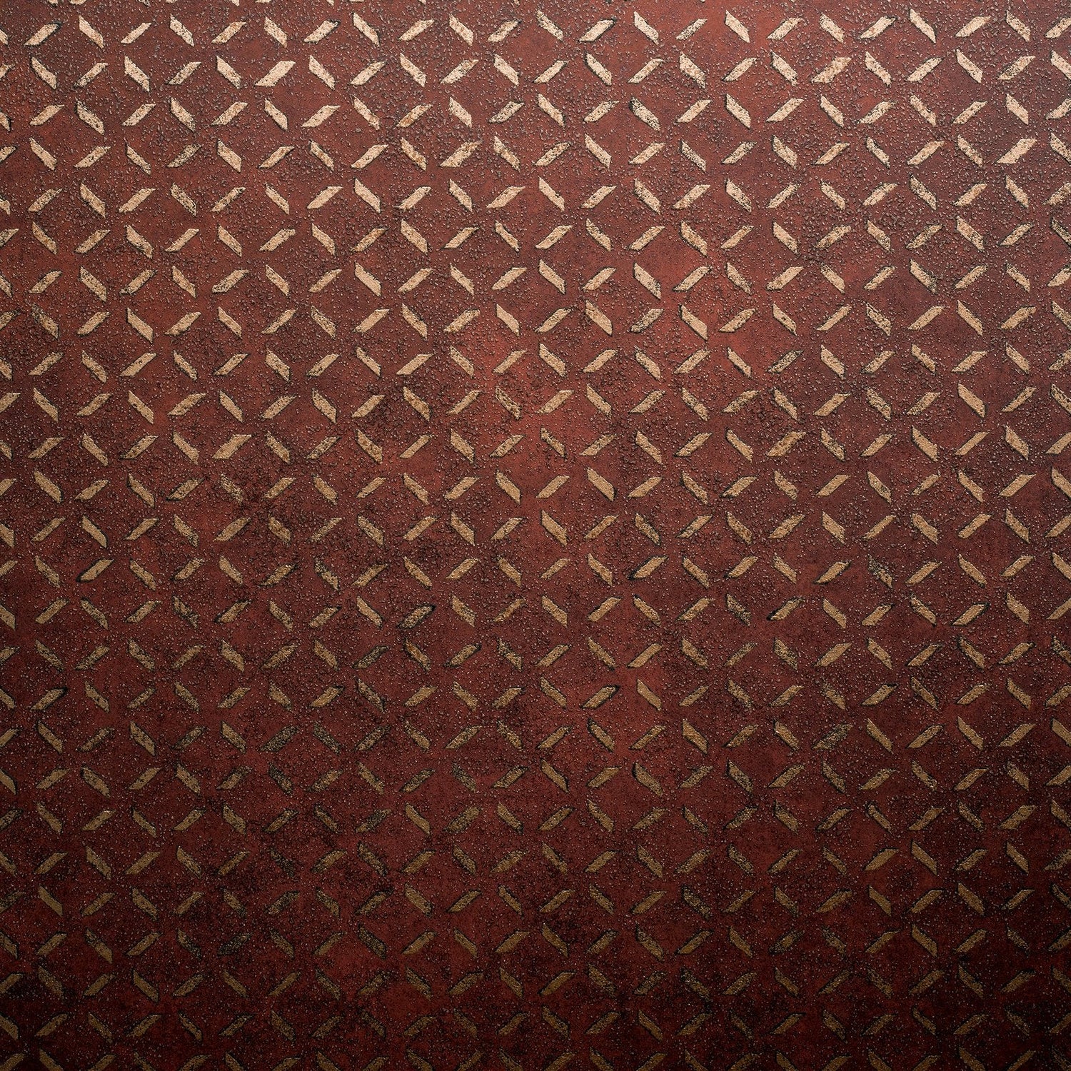 Soho / Metal Drain Grid wallpaper in red color - pattern number GH30049-23 - by Galerie in the Urban Classics collection