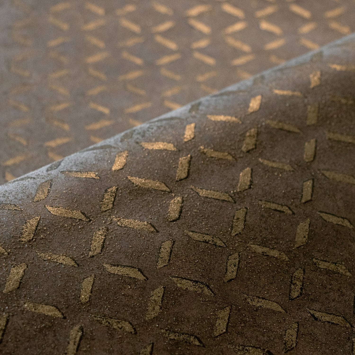 Soho / Metal Drain Grid wallpaper in bronze brown color - pattern number GH30050-23 - by Galerie in the Urban Classics collection