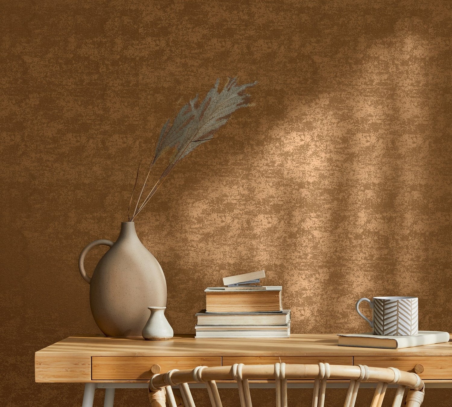 Sand Texture wallpaper in bronze brown color - pattern number NT32511 - by Galerie in the The New Textures collection