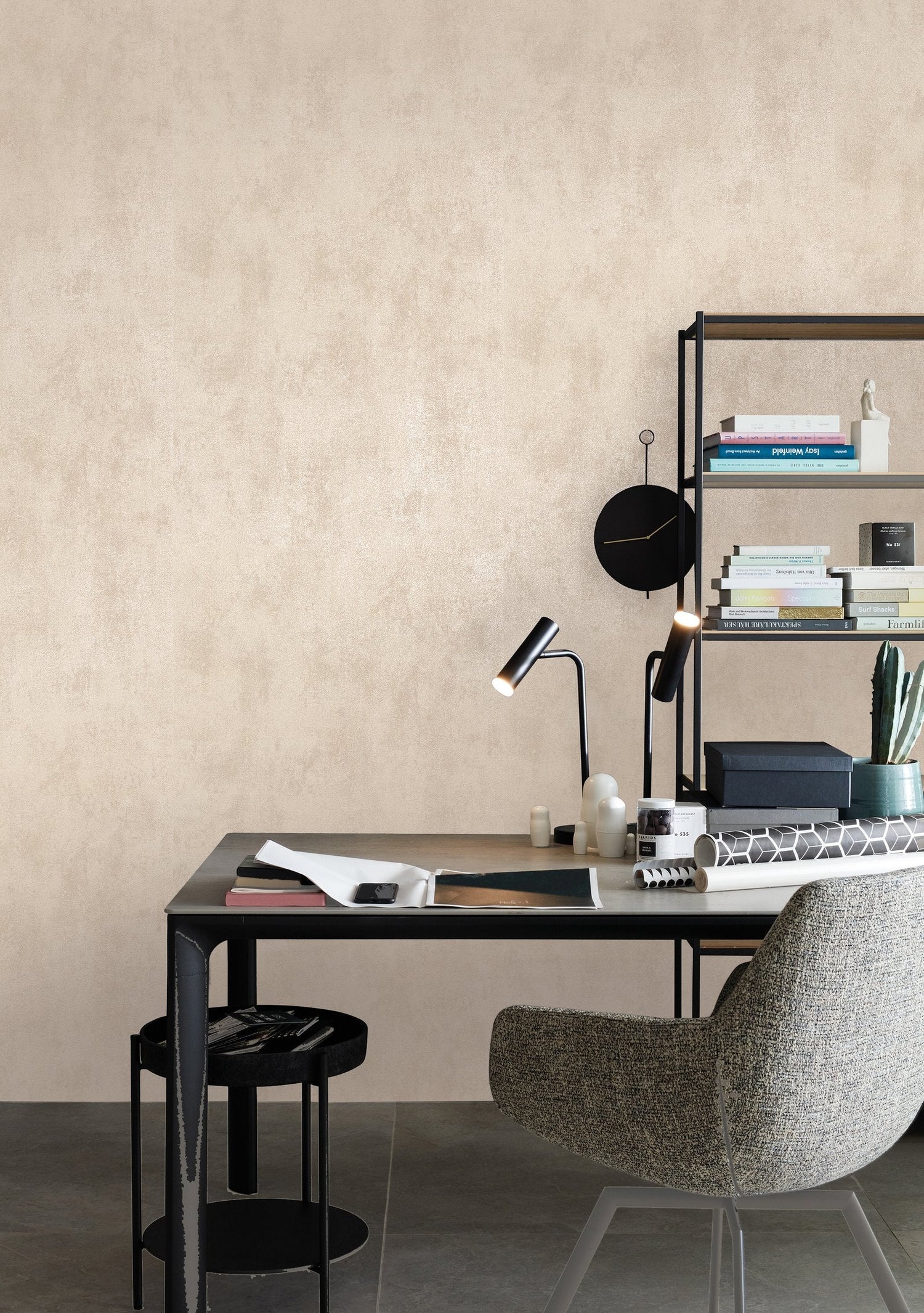 Plain Texture wallpaper in beige color - pattern number NT32712 - by Galerie in the The New Textures collection