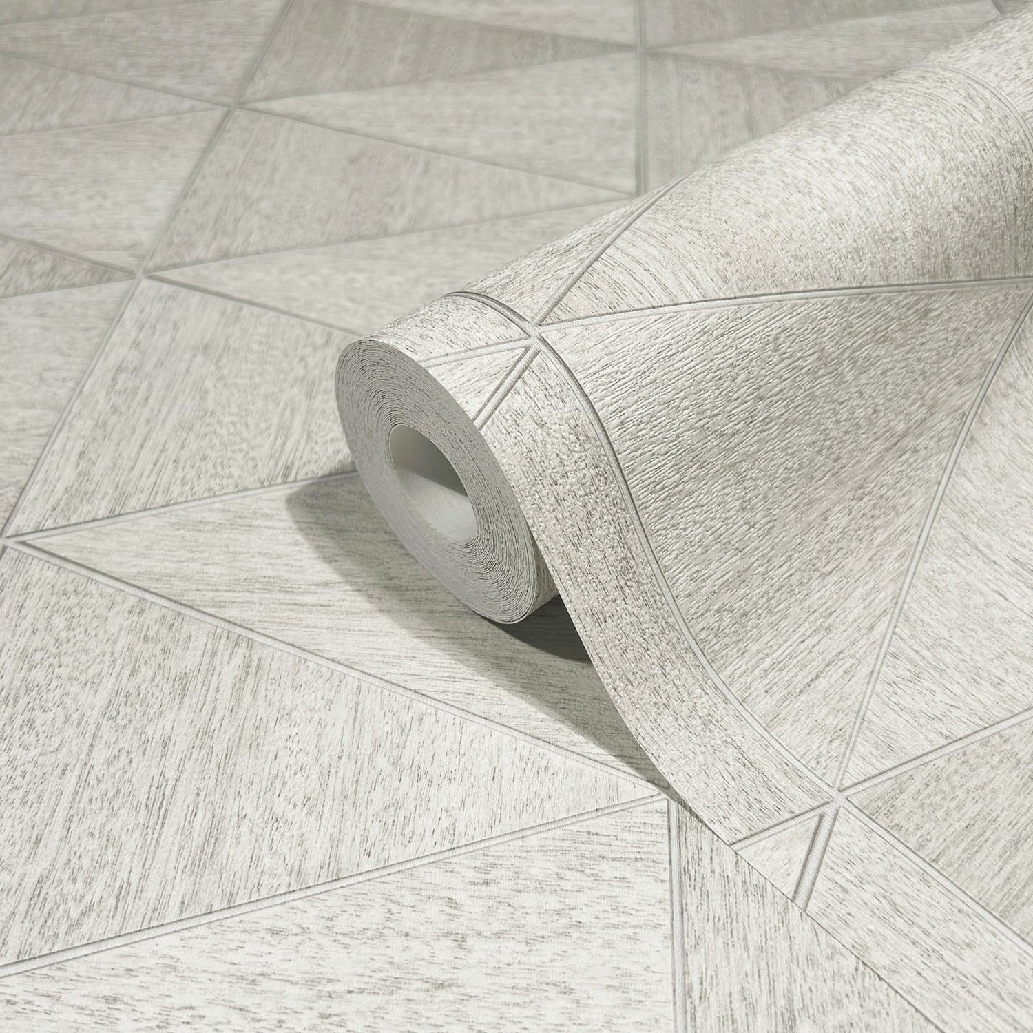 Graphic wallpaper in silver grey color - pattern number 33357 - by Galerie in the The Woods and Wicker collection