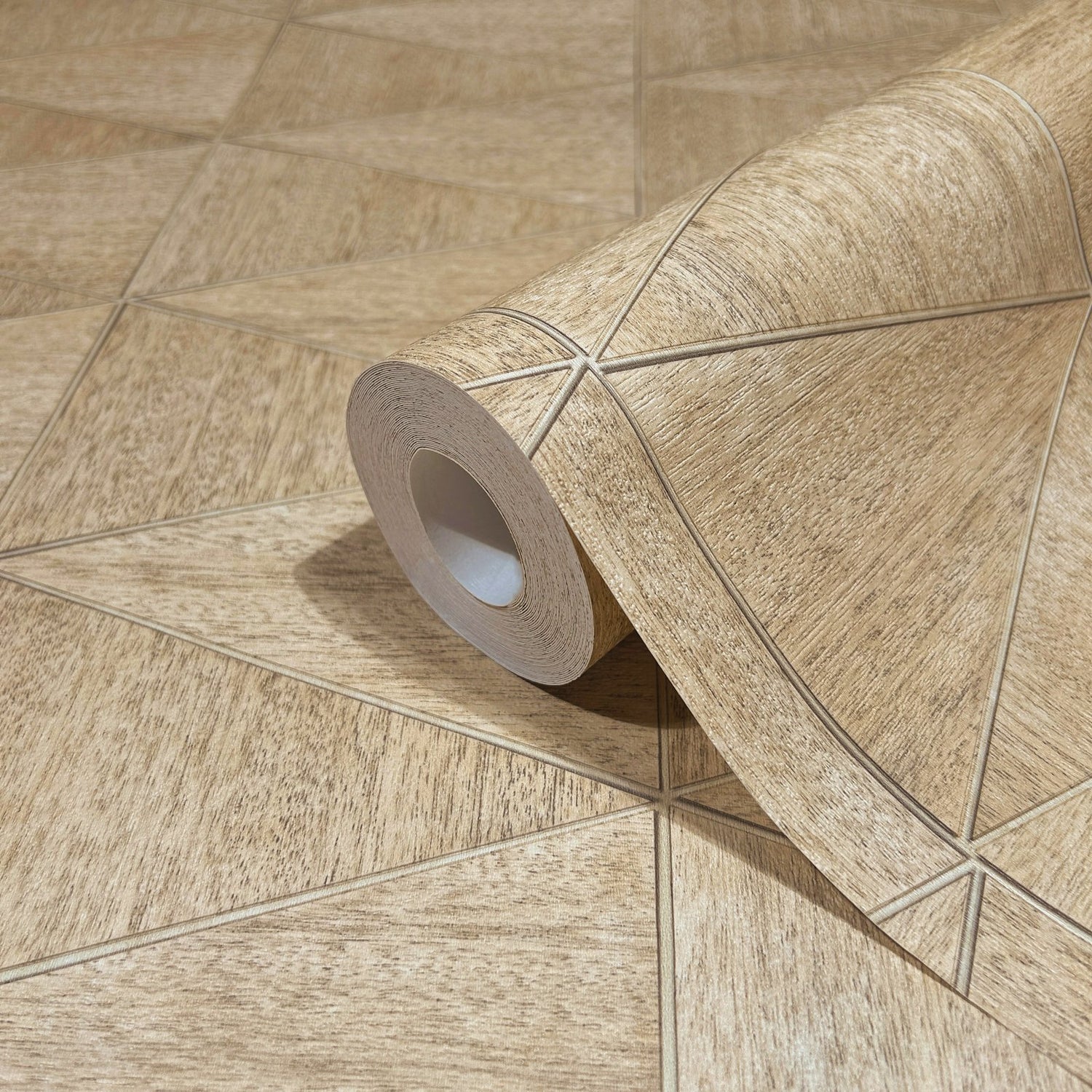 Graphic wallpaper in bronze brown color - pattern number 33359 - by Galerie in the The Woods and Wicker collection