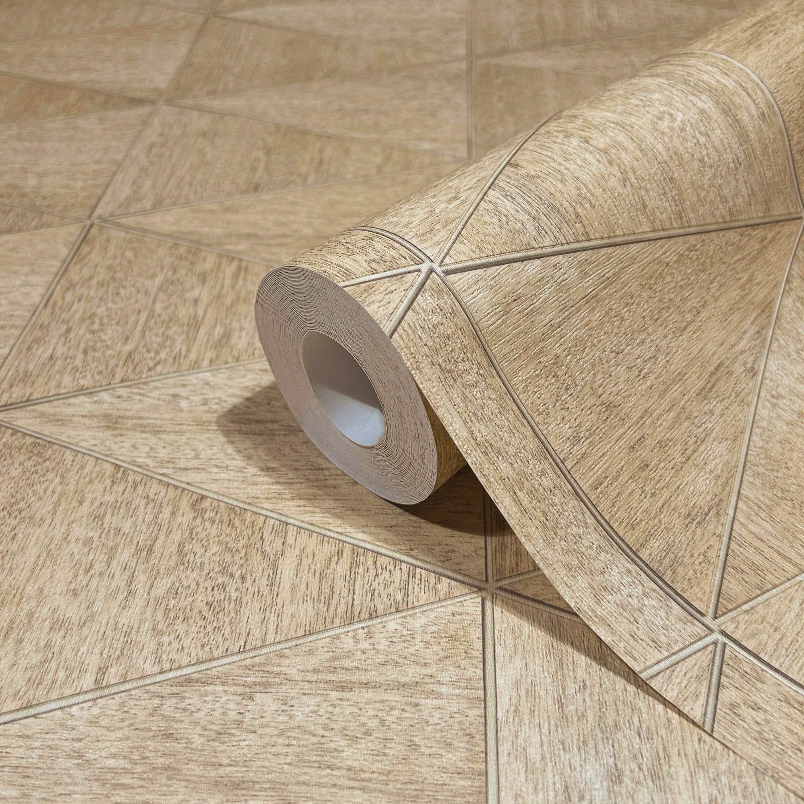 Graphic wallpaper in bronze brown color - pattern number 33359 - by Galerie in the The Woods and Wicker collection
