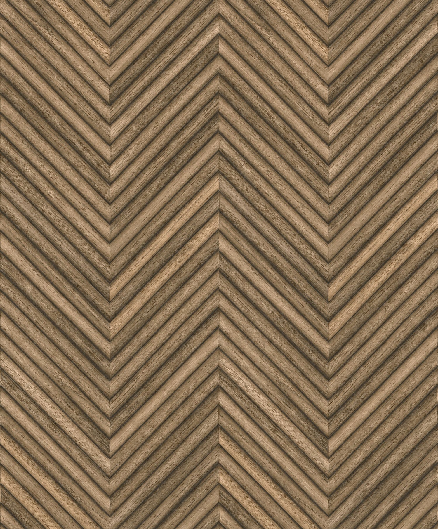 Wood optics wallpaper in bronze brown color - pattern number 33377 - by Galerie in the The Woods and Wicker collection