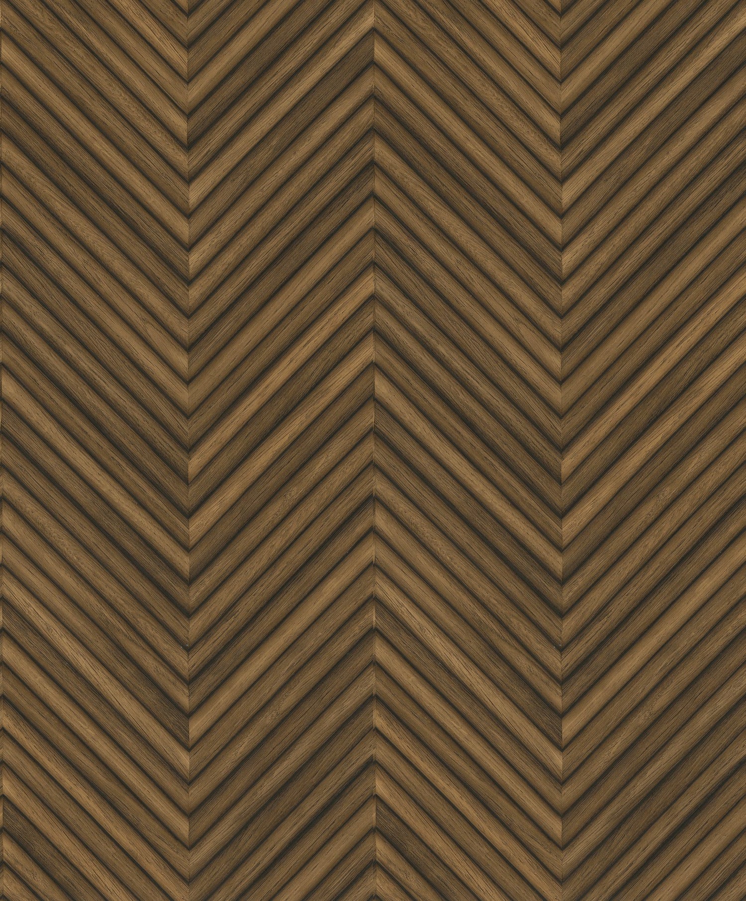 Wood optics wallpaper in bronze brown color - pattern number 33378 - by Galerie in the The Woods and Wicker collection