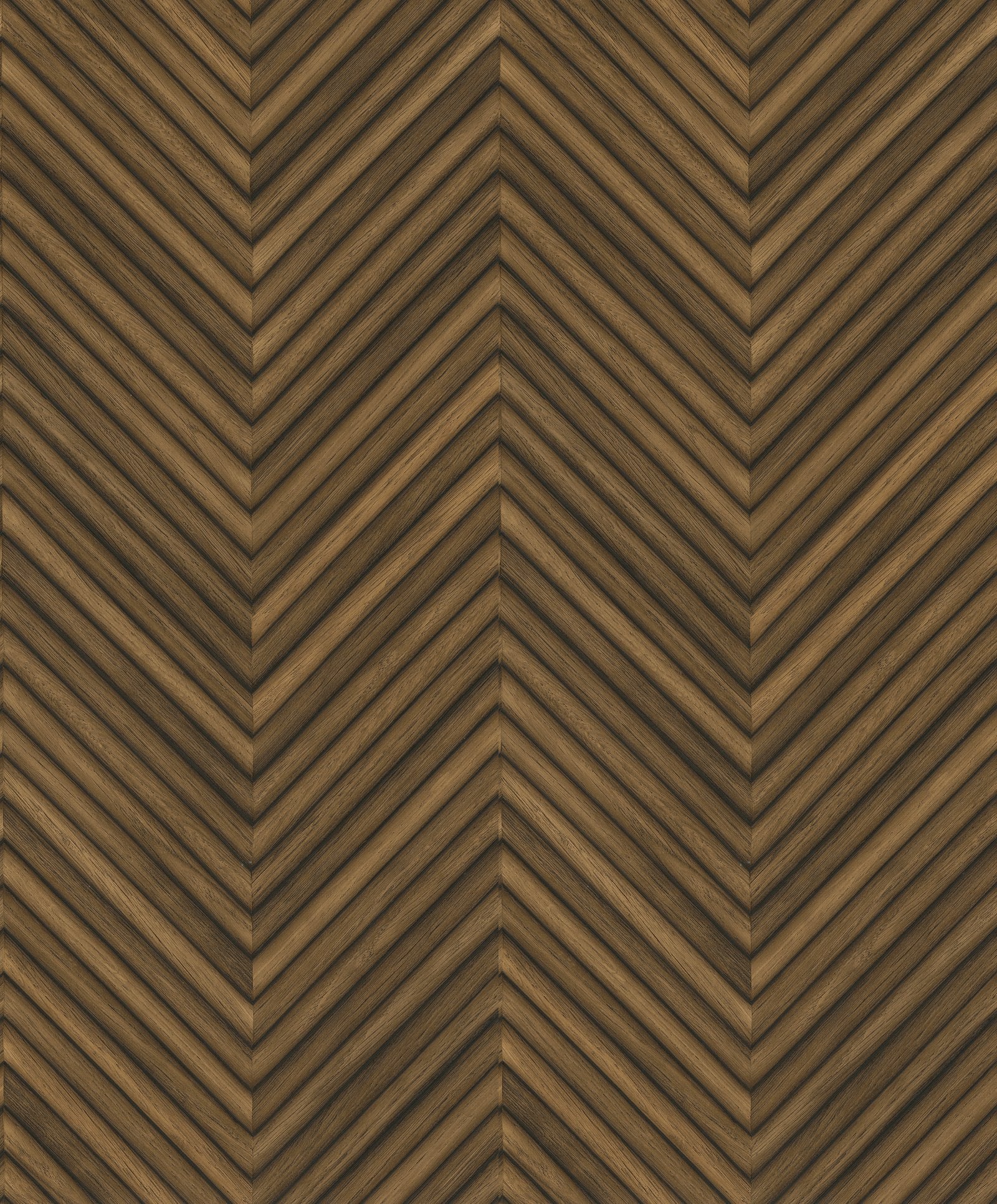 Wood optics wallpaper in bronze brown color - pattern number 33378 - by Galerie in the The Woods and Wicker collection