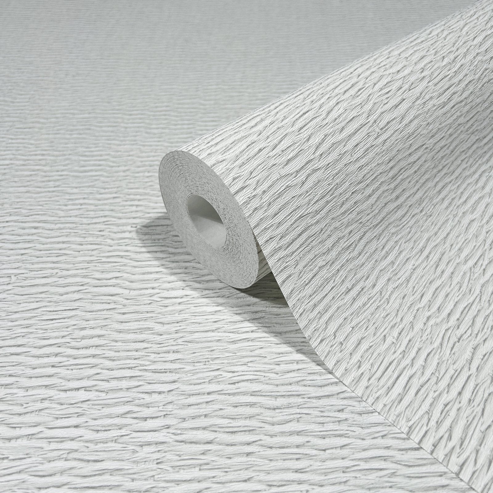 Textile optics wallpaper in white color - pattern number 33381 - by Galerie in the The Woods and Wicker collection