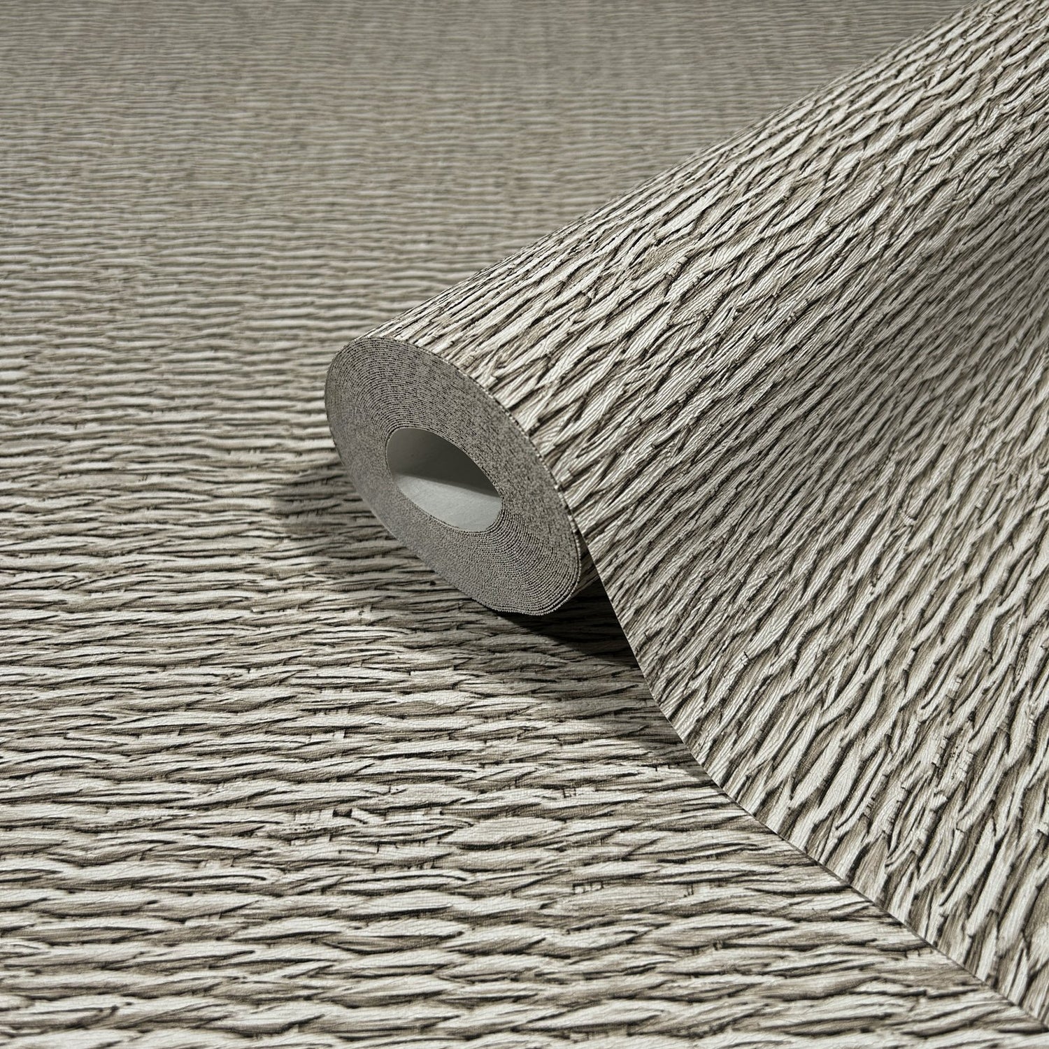Textile optics wallpaper in beige color - pattern number 33383 - by Galerie in the The Woods and Wicker collection