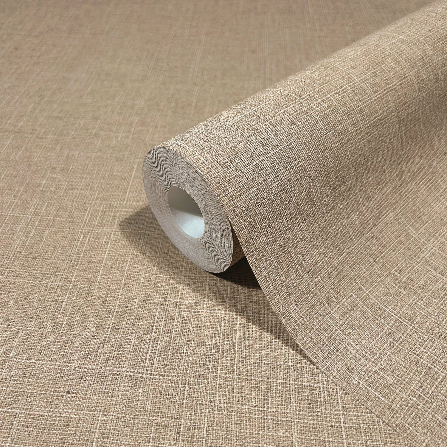 Uni wallpaper in bronze brown color - pattern number 33393 - by Galerie in the The Woods and Wicker collection