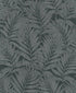 Botanical wallpaper in black color - pattern number 34008 - by Galerie in the Hotel collection