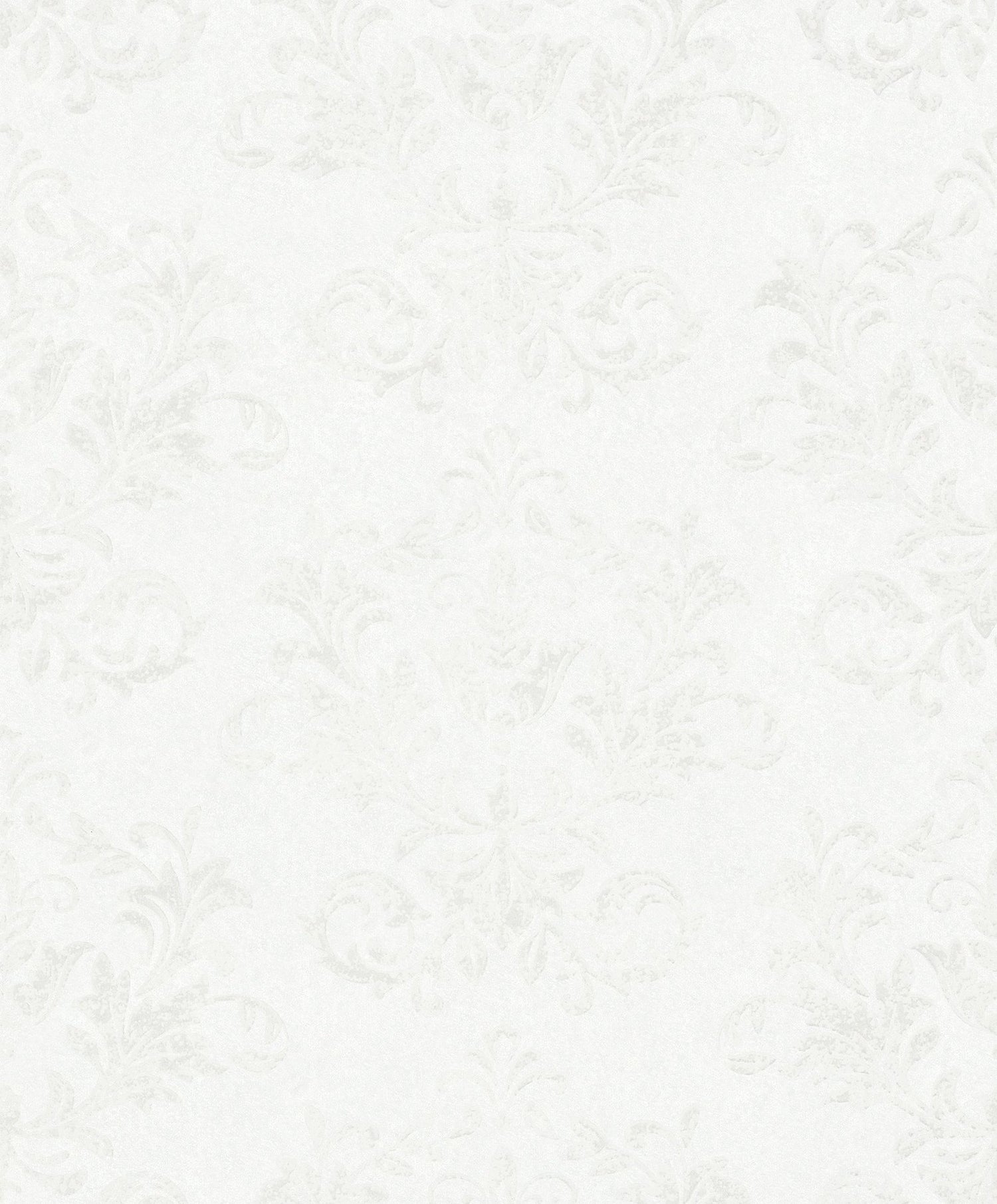 Damask wallpaper in white color - pattern number 34010 - by Galerie in the Hotel collection