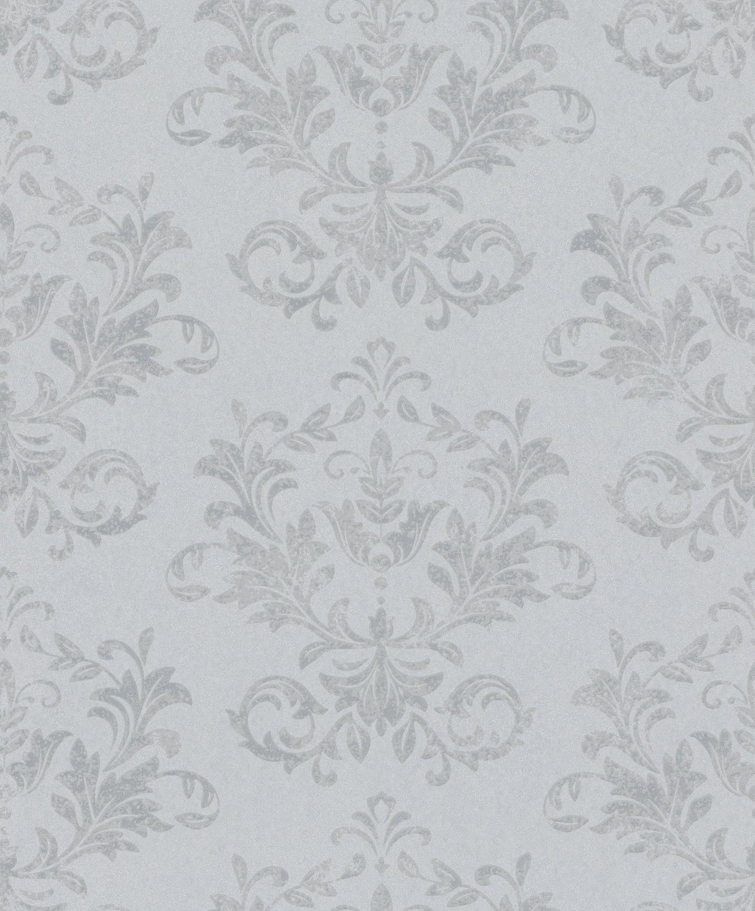 Damask wallpaper in silver grey color - pattern number 34014 - by Galerie in the Hotel collection
