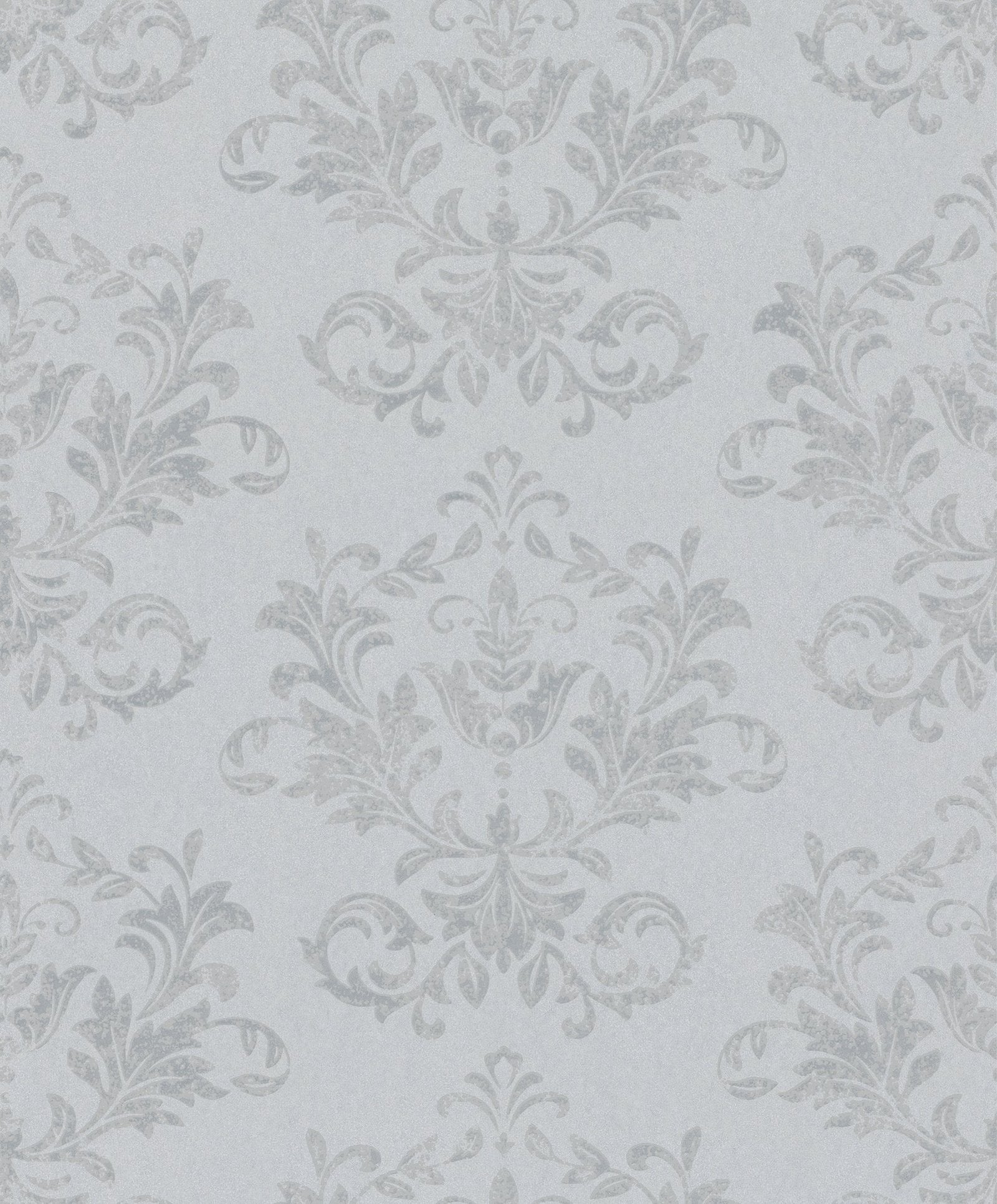 Damask wallpaper in silver grey color - pattern number 34014 - by Galerie in the Hotel collection