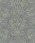 Damask wallpaper in silver grey color - pattern number 34015 - by Galerie in the Hotel collection