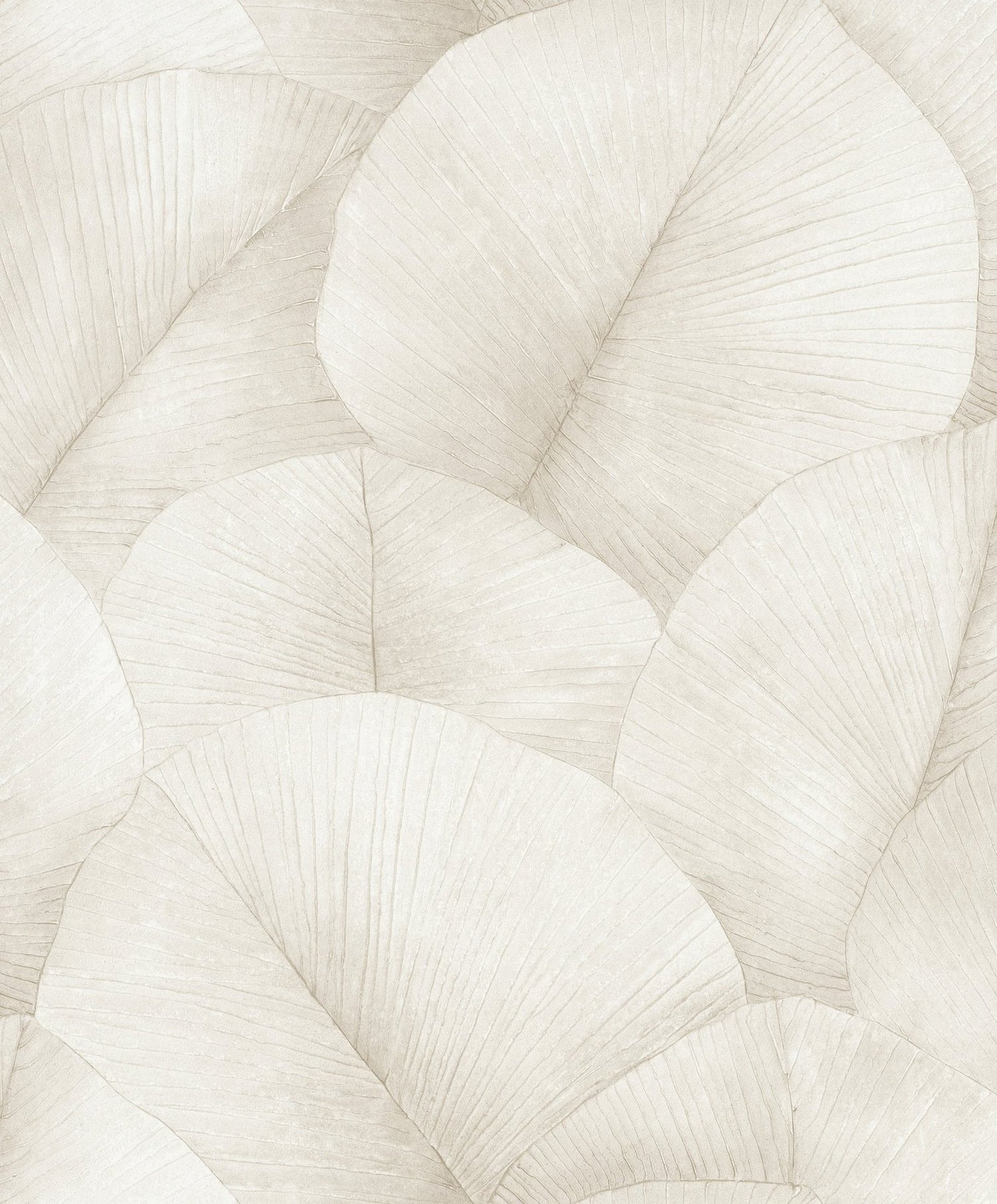 Palm Leaf wallpaper in beige color - pattern number 34510 - by Galerie in the Kumano collection