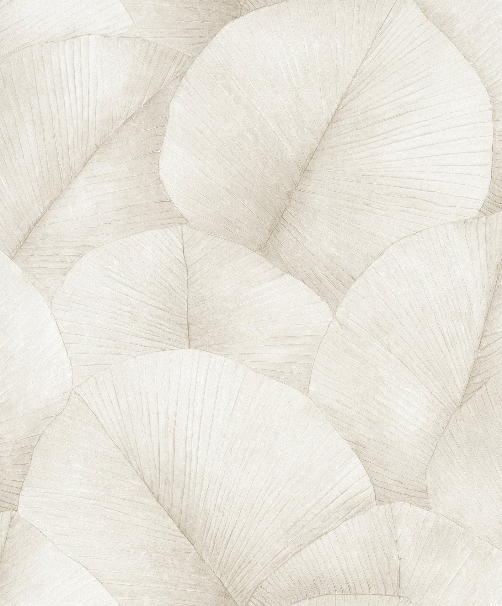 Palm Leaf wallpaper in beige color - pattern number 34510 - by Galerie in the Kumano collection