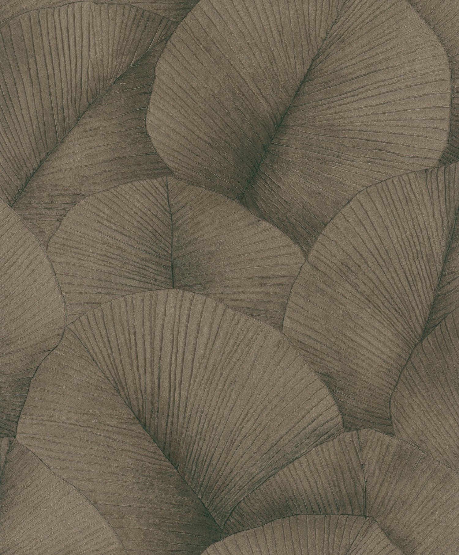 Palm Leaf wallpaper in bronze brown color - pattern number 34513 - by Galerie in the Kumano collection