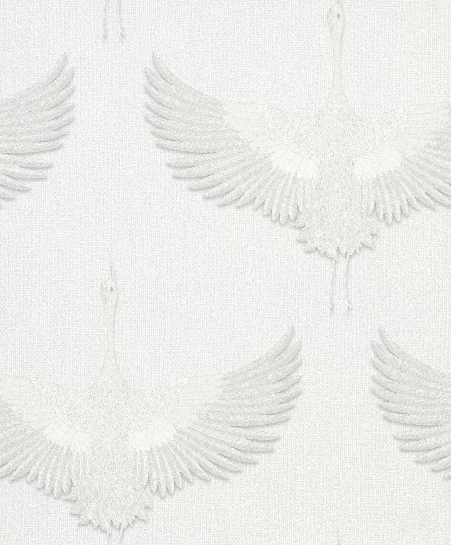 Stork wallpaper in white color - pattern number 34528 - by Galerie in the Kumano collection