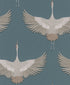 Stork wallpaper in blue color - pattern number 34531 - by Galerie in the Kumano collection
