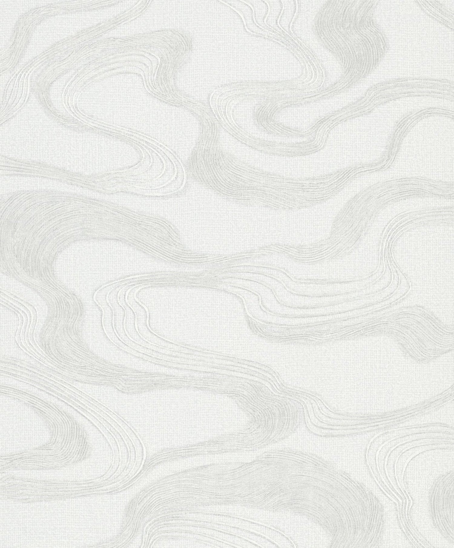 Flow wallpaper in white color - pattern number 34534 - by Galerie in the Kumano collection