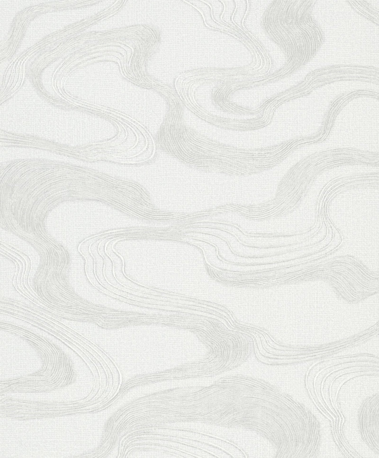 Flow wallpaper in white color - pattern number 34534 - by Galerie in the Kumano collection