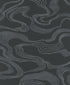 Flow wallpaper in black color - pattern number 34537 - by Galerie in the Kumano collection