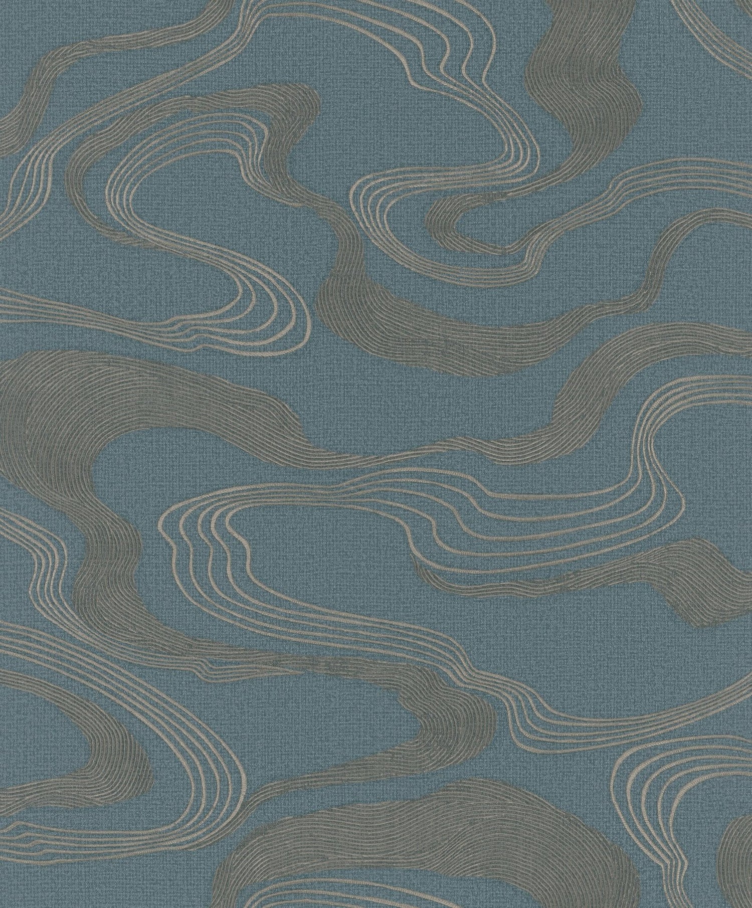 Flow wallpaper in blue color - pattern number 34538 - by Galerie in the Kumano collection