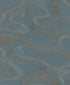 Flow wallpaper in blue color - pattern number 34538 - by Galerie in the Kumano collection