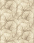 Repeatable Palm Leaf Mural mural in beige color - pattern number 34597 - by Galerie in the Kumano collection