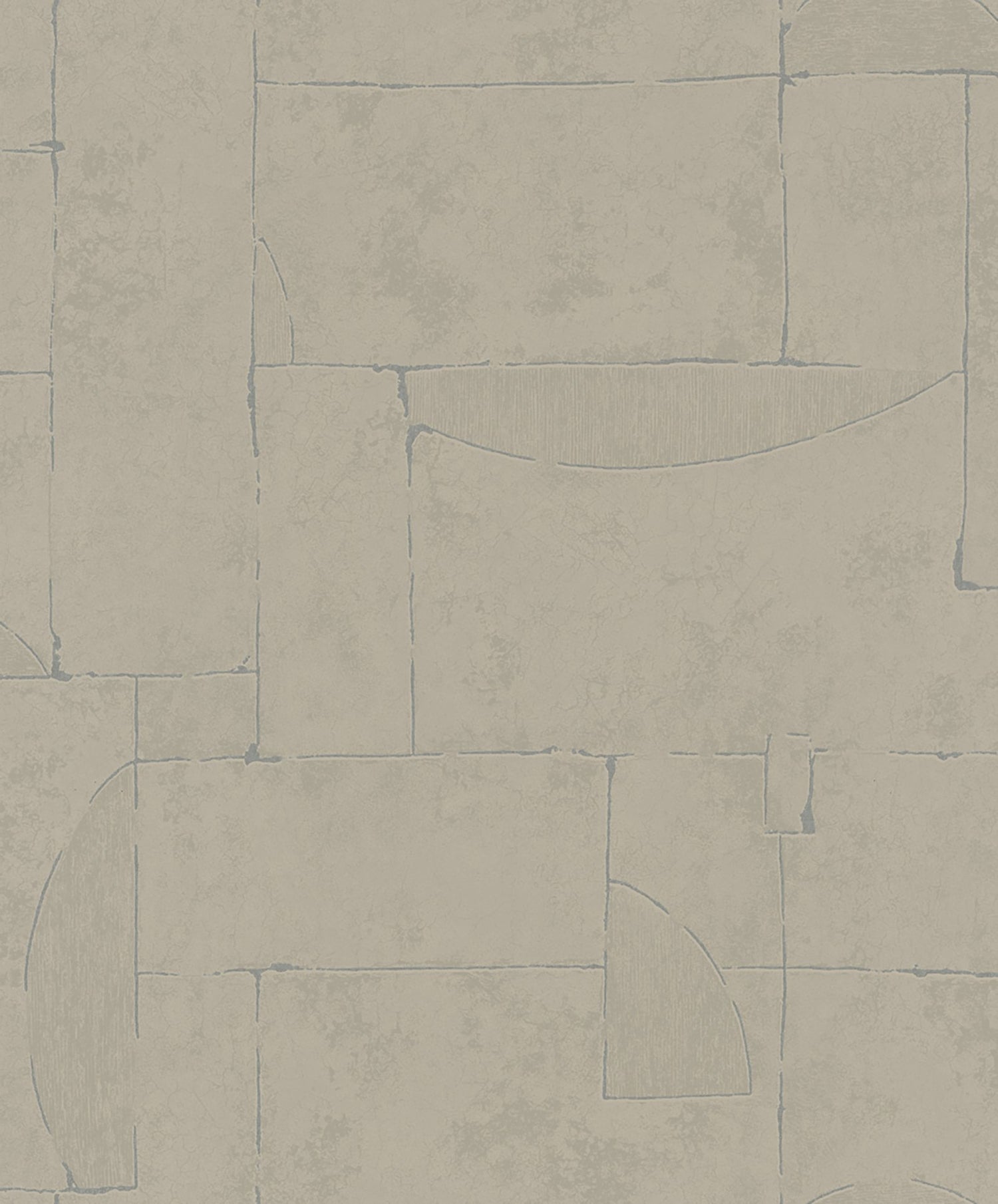 Graphic wallpaper in beige color - pattern number TR34601 - by Galerie in the Terra collection