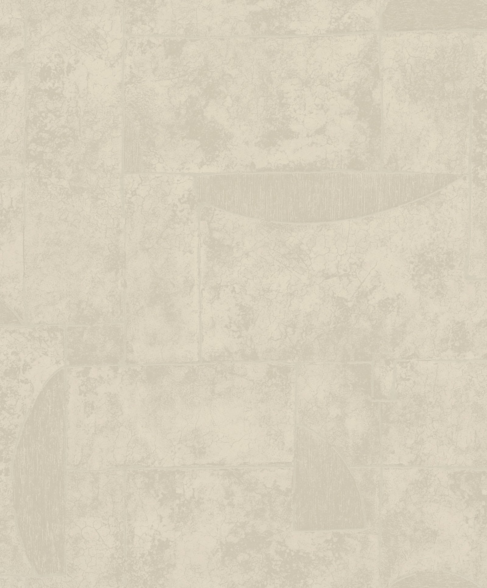 Graphic wallpaper in beige color - pattern number TR34602 - by Galerie in the Terra collection