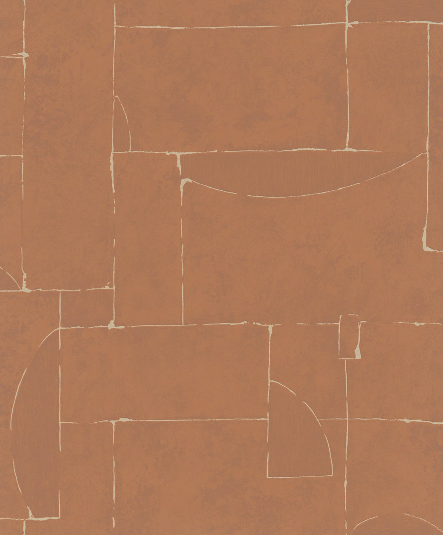 Graphic wallpaper in red color - pattern number TR34605 - by Galerie in the Terra collection