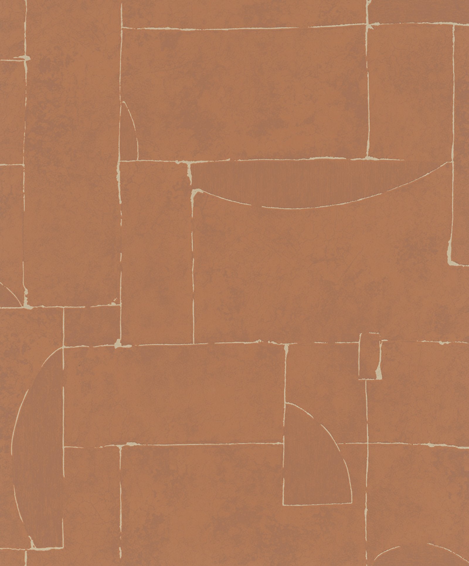 Graphic wallpaper in red color - pattern number TR34605 - by Galerie in the Terra collection