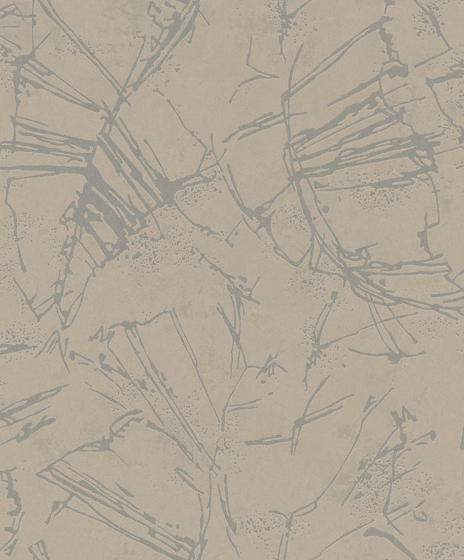 Graphic wallpaper in beige color - pattern number TR34614 - by Galerie in the Terra collection