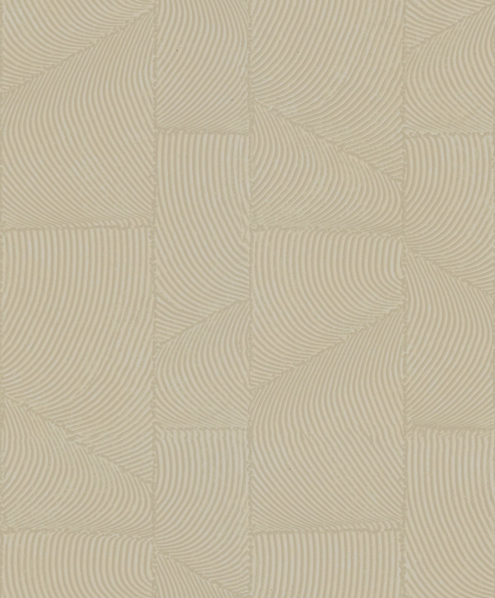 Graphic wallpaper in beige color - pattern number TR34643 - by Galerie in the Terra collection