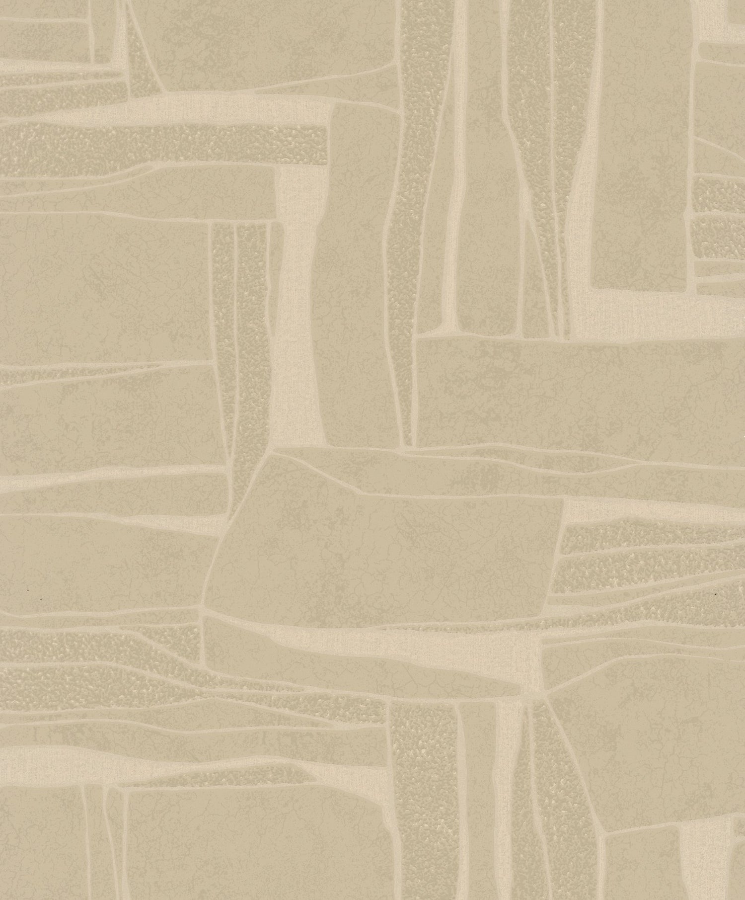 Graphic wallpaper in beige color - pattern number TR34648 - by Galerie in the Terra collection