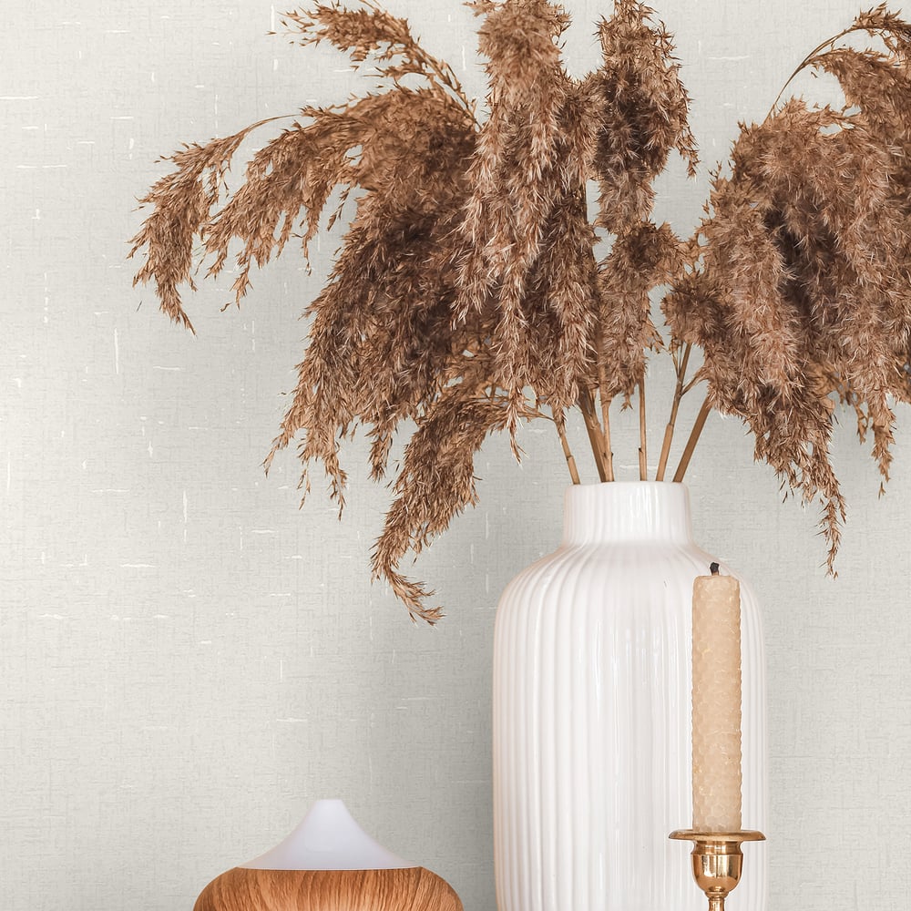Uni Wallpaper in white color - pattern number 35115 - by Galerie in the City Romance collection