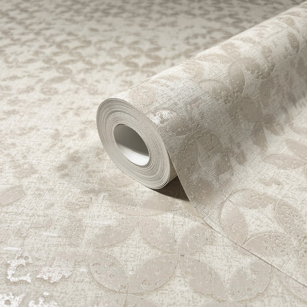 Graphics Wallpaper in beige color - pattern number 35117 - by Galerie in the City Romance collection