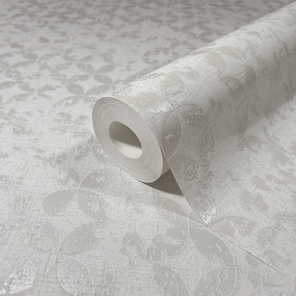 Graphics Wallpaper in white color - pattern number 35121 - by Galerie in the City Romance collection