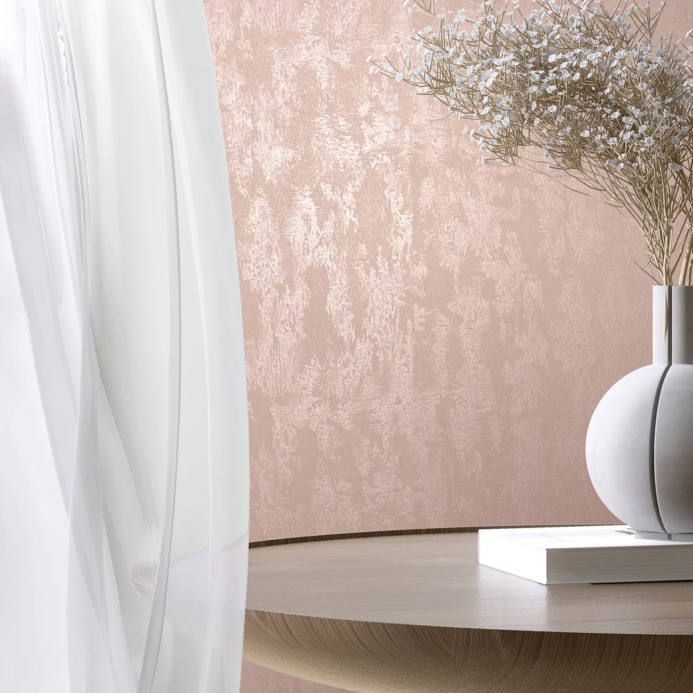 Uni Wallpaper in orange color - pattern number 35129 - by Galerie in the City Romance collection