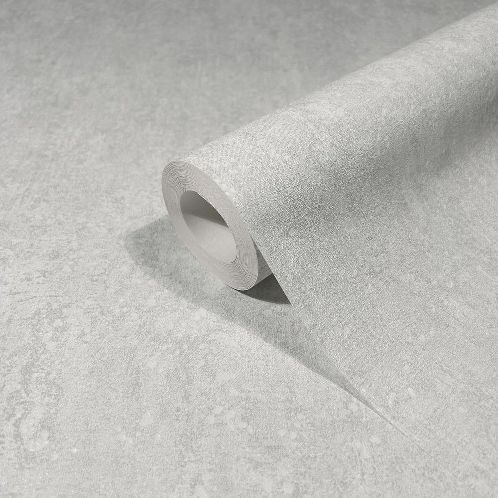 Concrete look Wallpaper in white color - pattern number 35135 - by Galerie in the City Romance collection