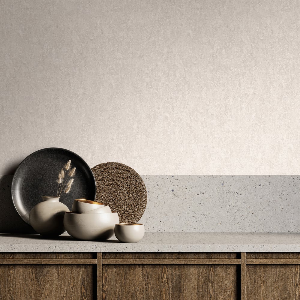 Concrete look Wallpaper in beige color - pattern number 35138 - by Galerie in the City Romance collection