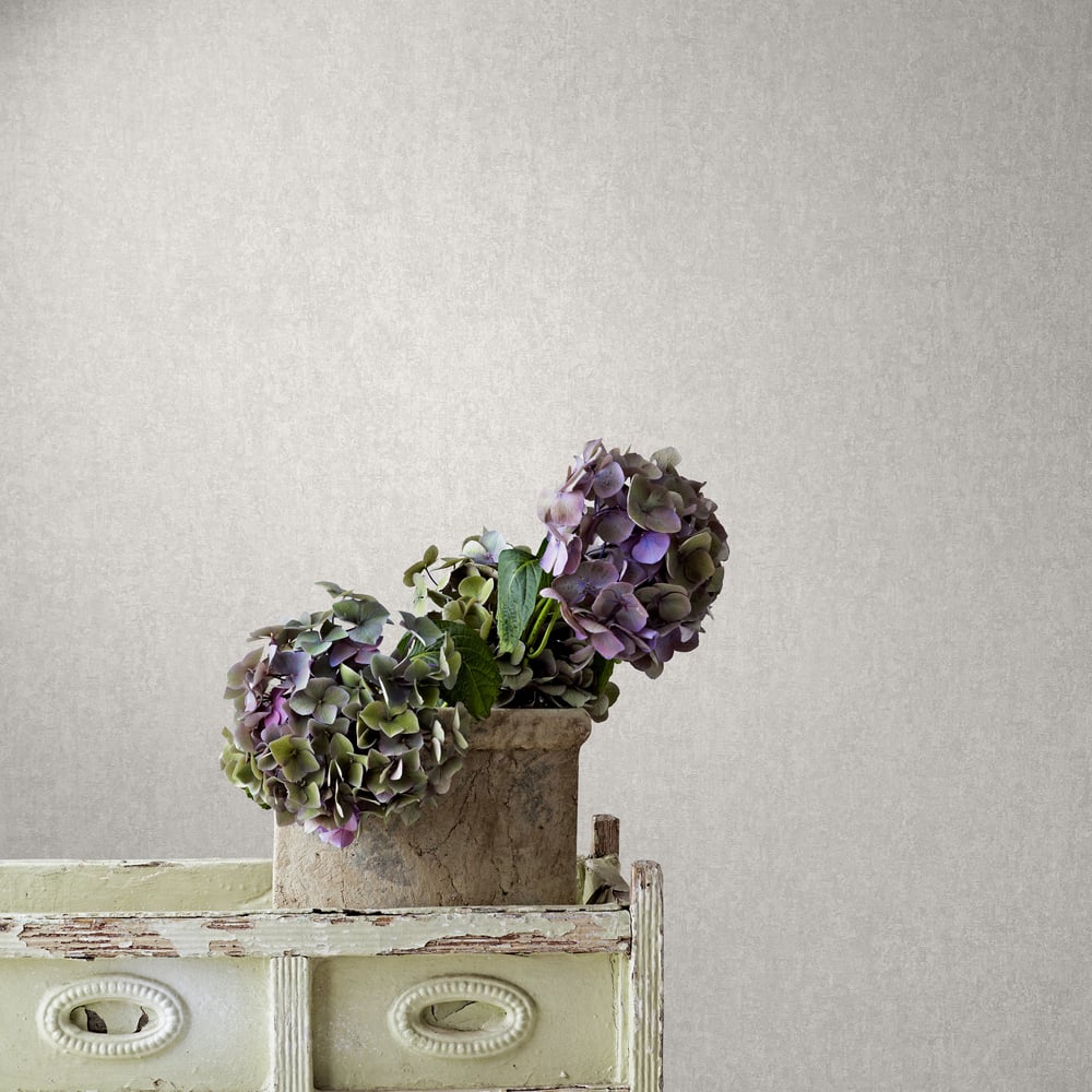 Concrete look Wallpaper in white color - pattern number 35140 - by Galerie in the City Romance collection